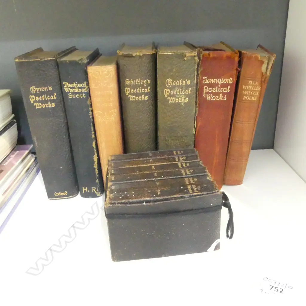 7 OLD POETRY BOOKS + SET OF 6 SHAKESPEARE Image 1++