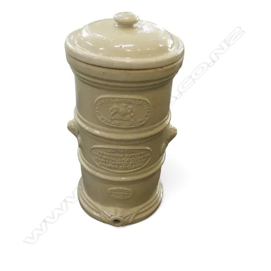 CERAMIC C. CHEAVINS 'SELF CLEANING RAPID WATER FILTER' H.570mm