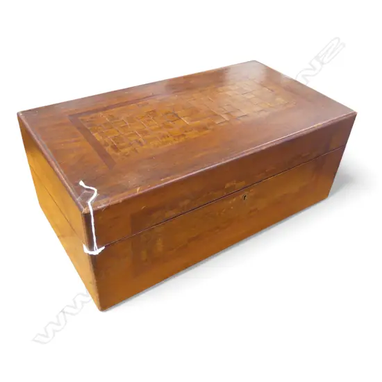 NZ COLONIAL WRITING SLOPE w. SECRET DRAWER W.