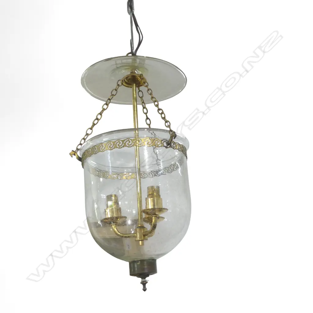 HANGING GLASS LANTERN BY R. DITMAR AUSTRIA H.500mm Image 1++