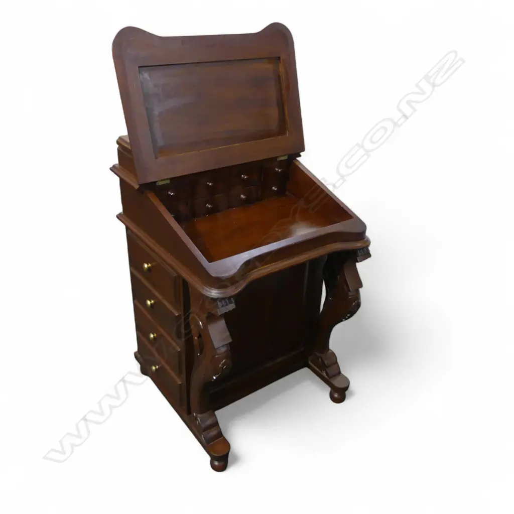 MODERN MAHOGANY DAVENPORT  540x540x830mm Image 1++