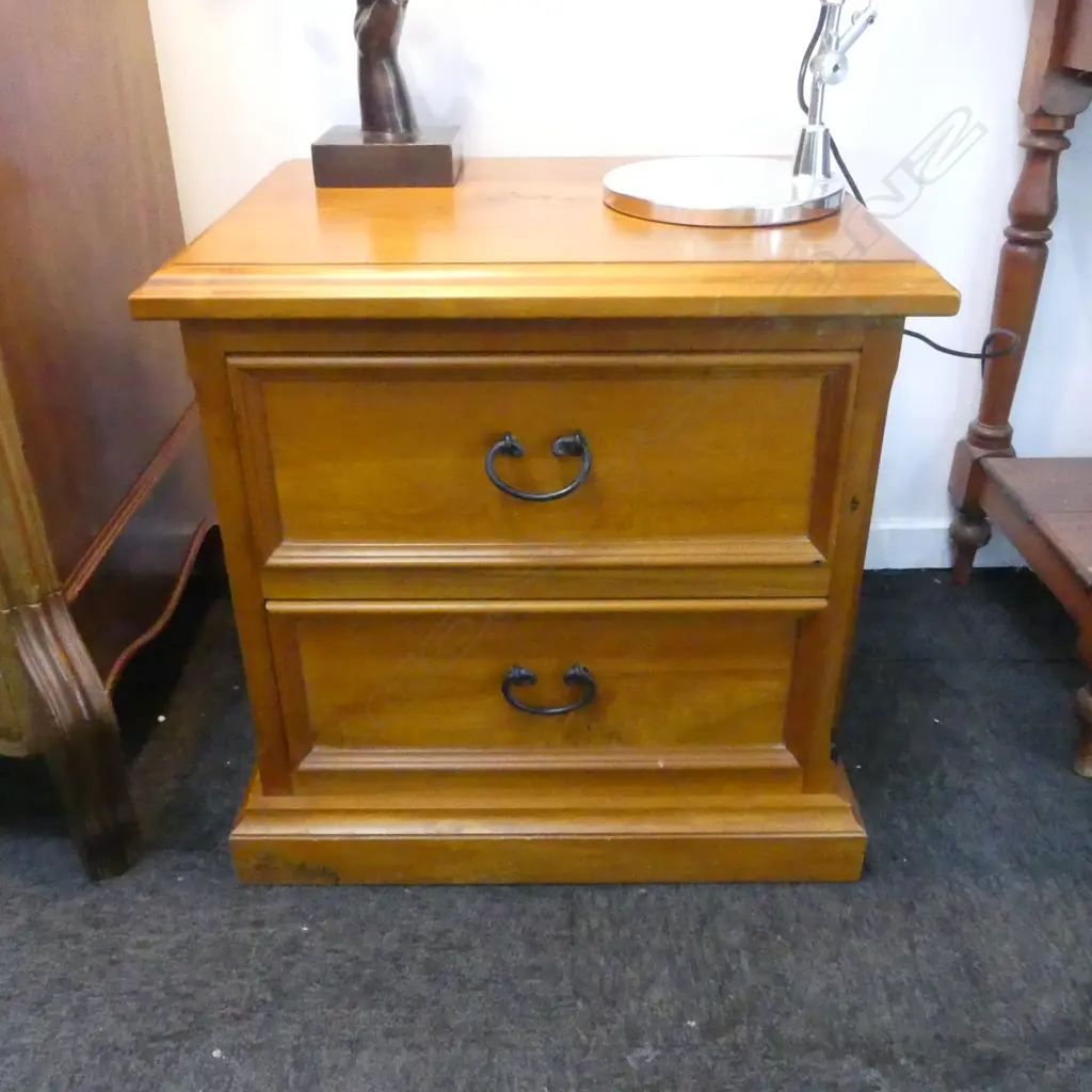PR RECYCLED NZ TIMBER BEDSIDE DRAWERS - HORIZON FURNITURE CHRISTCHURCH 560x420x560mm Image 1++