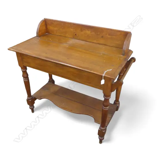 COLONIAL RIMU WASH STAND - MISSING BACK RIGHT FOOT W.980mm