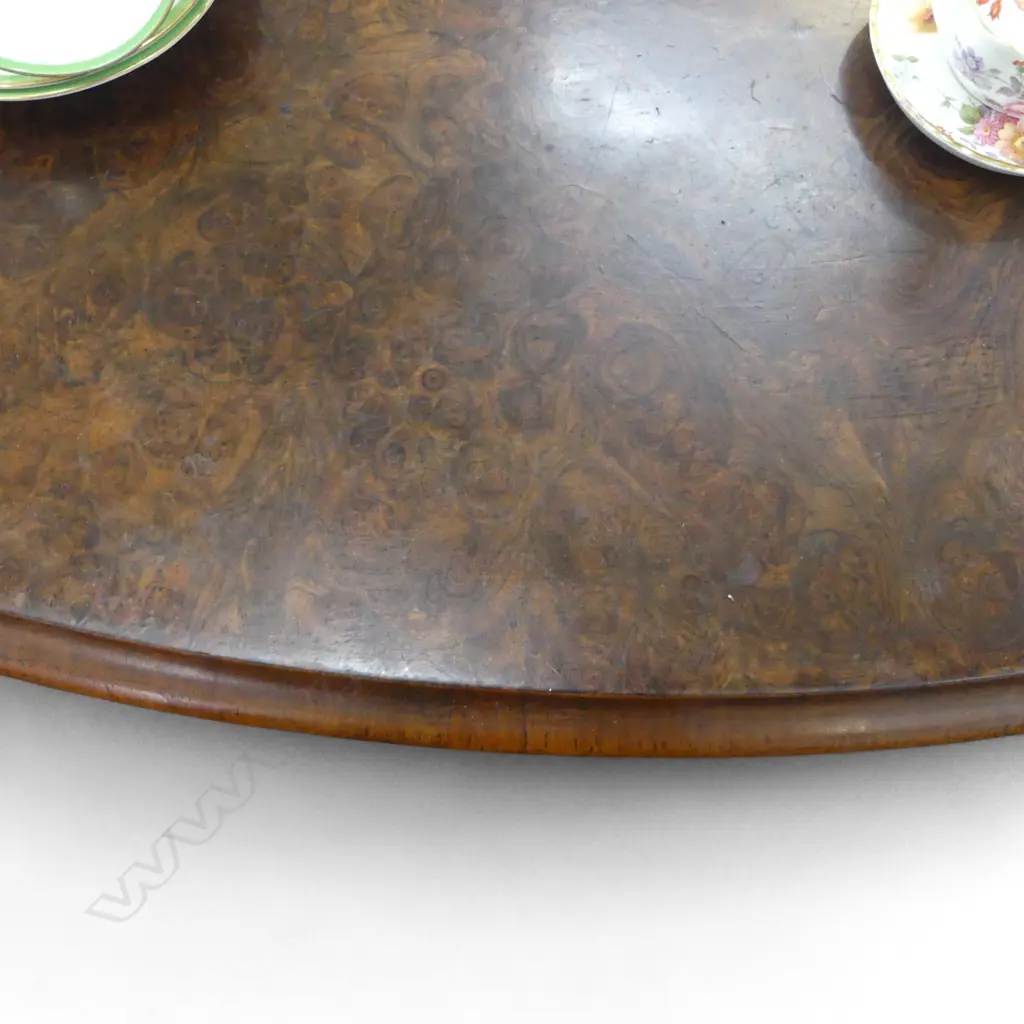 VICTORIAN SUPPER TABLE - TOP w. FAULTS Image 1++
