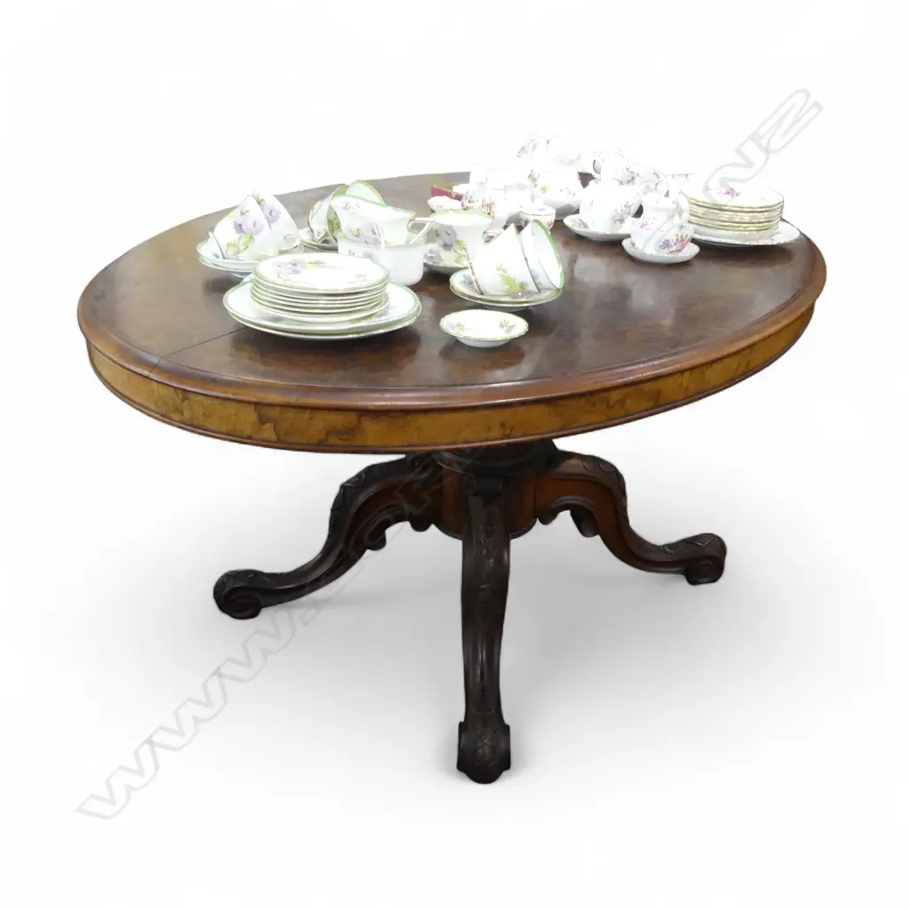 VICTORIAN SUPPER TABLE - TOP w. FAULTS Image 1++