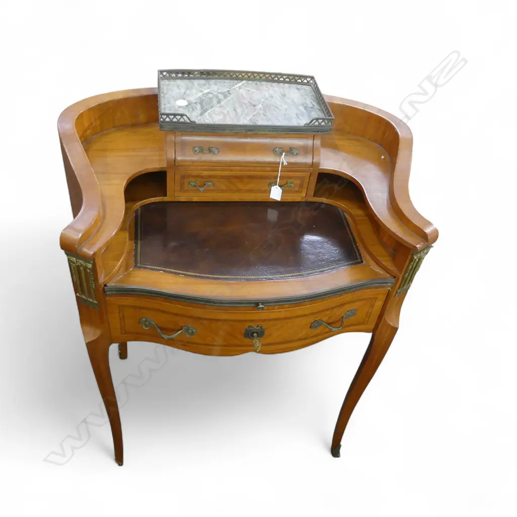 FRENCH LADIES SATIN WOOD BONHEUR DU JOUR DESK 760x520x965mm Image 1++