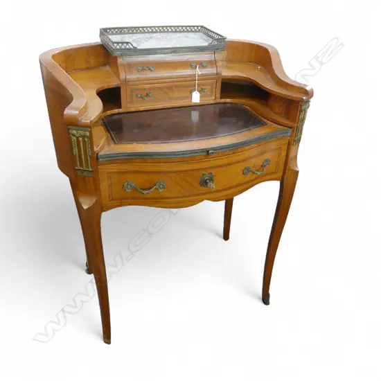 FRENCH LADIES SATIN WOOD BONHEUR DU JOUR DESK 760x520x965mm