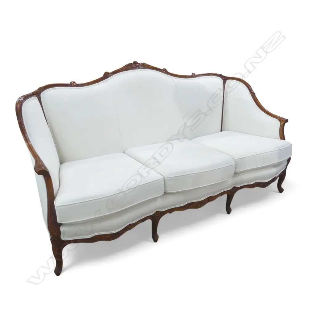CANAPE SOFA IN WHITE LINEN 1920x900x1000mm Image 1++