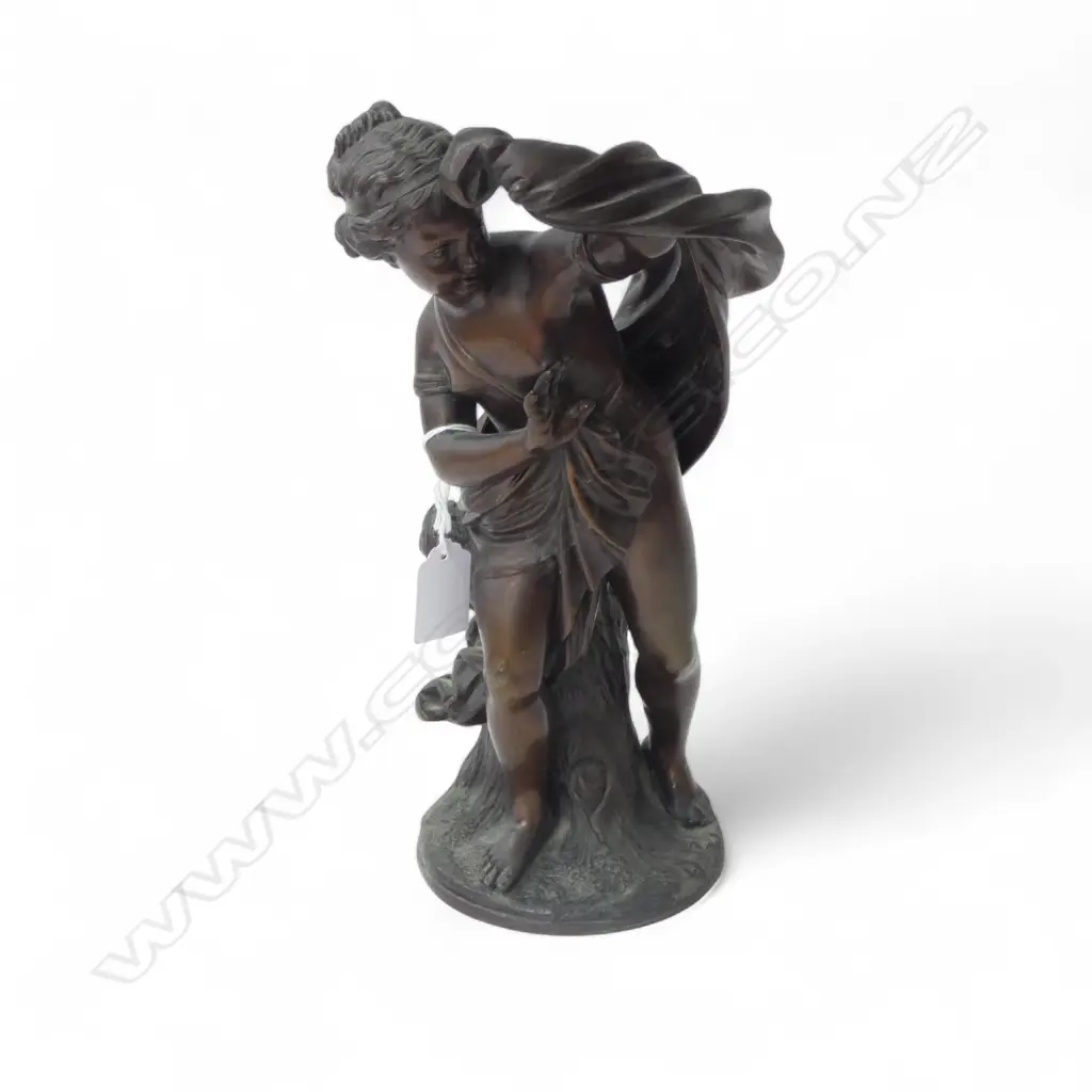20thC BRONZE FEMALE FIGURE H.290mm Image 1++