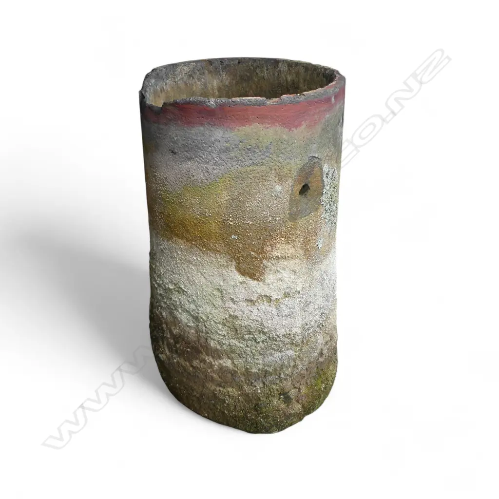 VERY LARGE VINTAGE CRUCIBLE with natural coloured exterior H.1120mm, 600mm dia Image 1++
