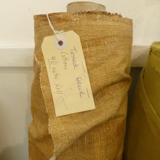 FABIRC BOLT; TUSSOCK WEAVE, COTTON, 40M