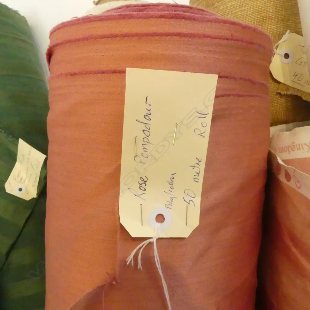 FABRIC BOLT; ROSE POMPADOUR, POLY/COTTON, 50M Image 1++