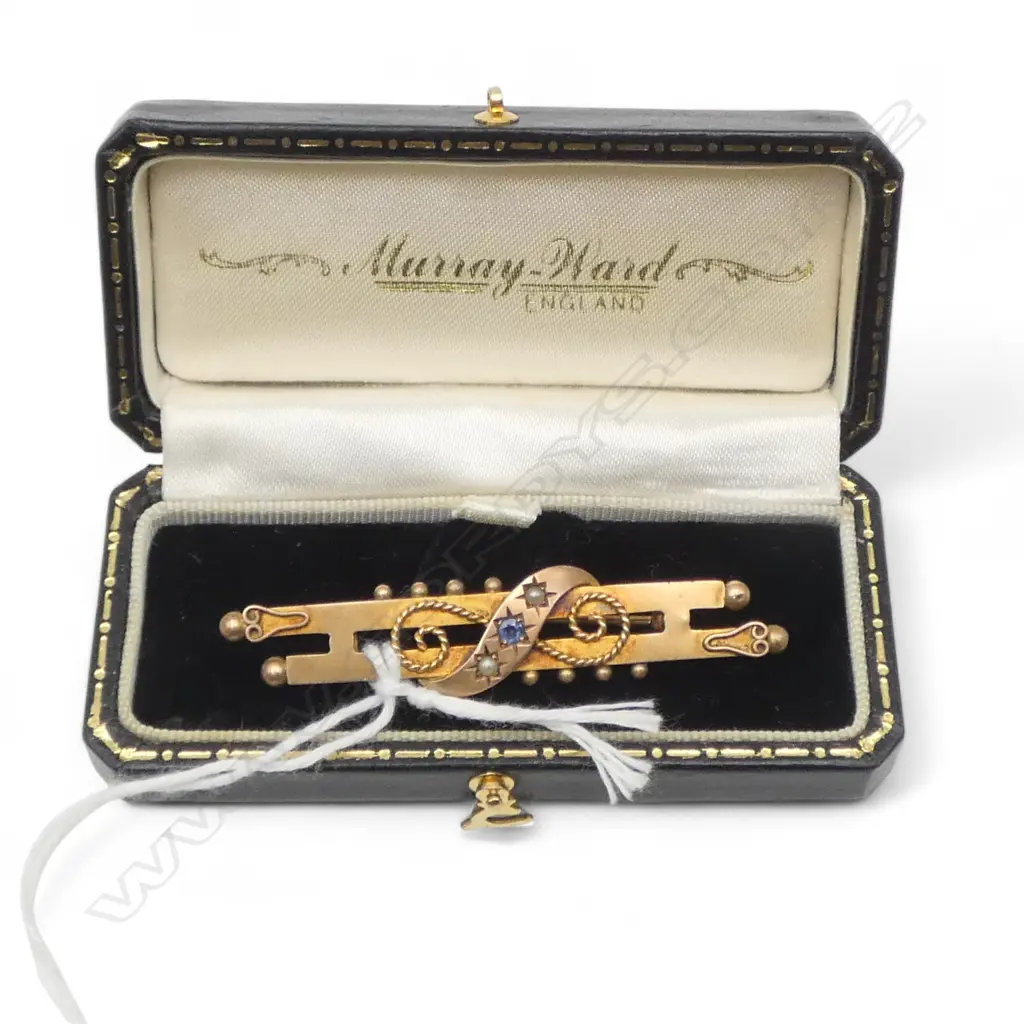 9ct BAR BROOCH W.55mm, 2.87gms Image 1++