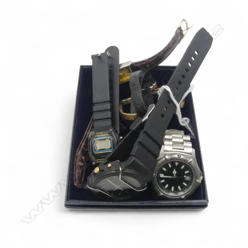 ASST. WRISTWATCHES INCLUDING CASIO ARW-31 Image 1++