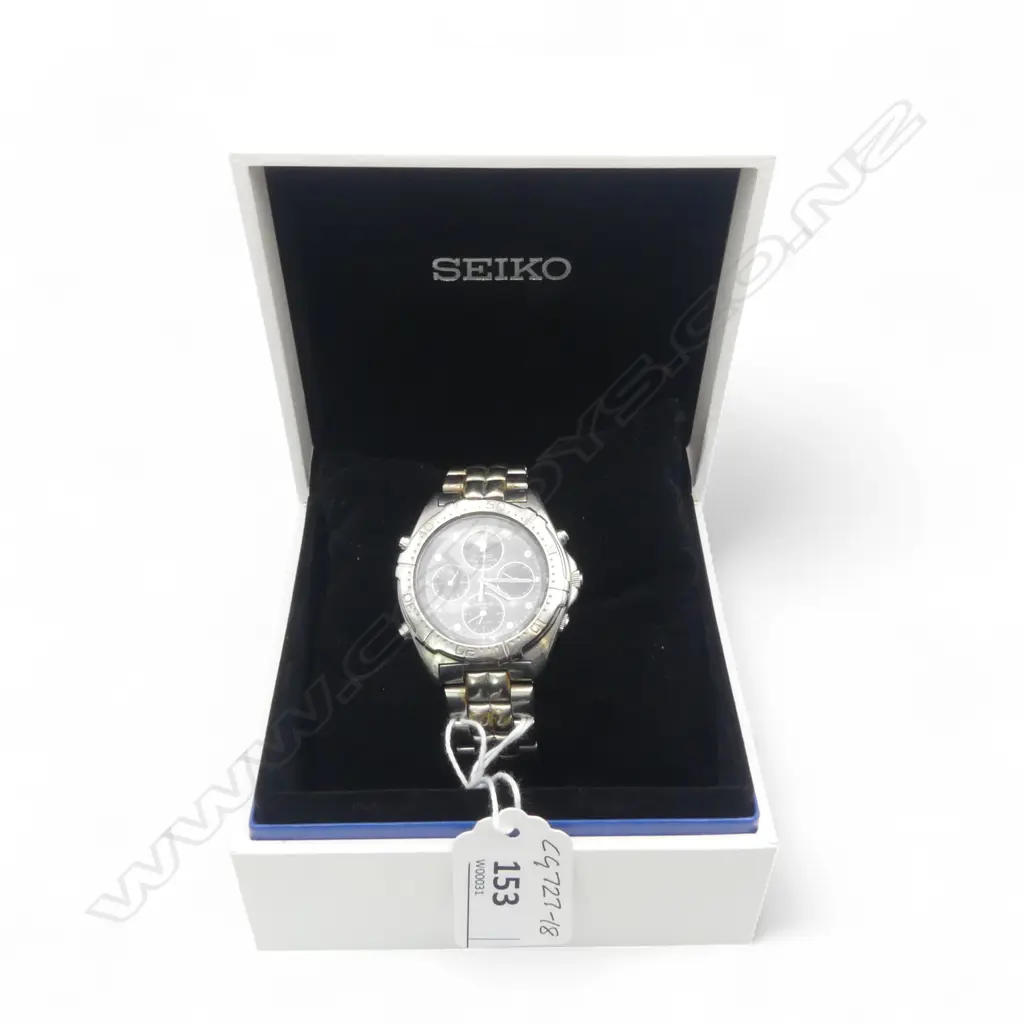 GENTS SEIKO CHRONOGRAPH QUARTZ WRISTWATCH Image 1++