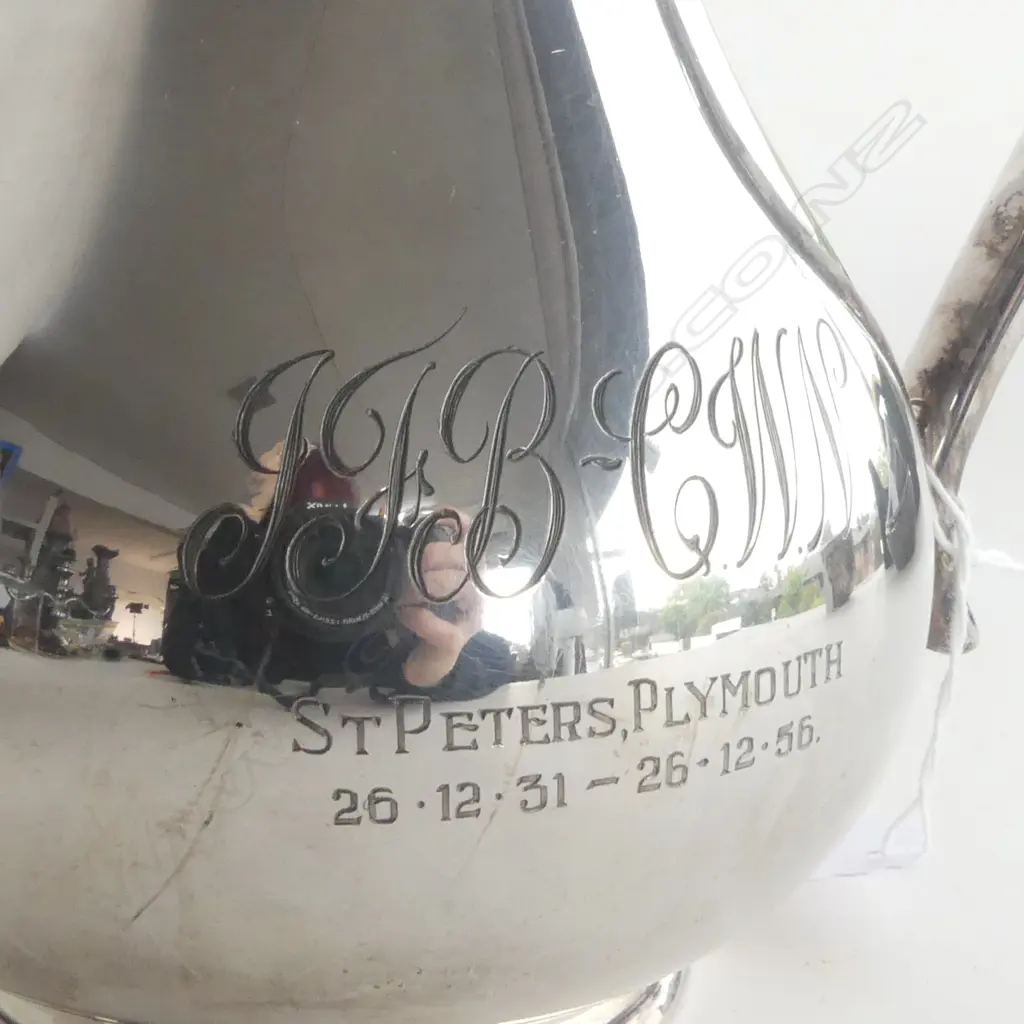 2 PCES SILVER PLATE; JUG & COFFEE POT Image 1++