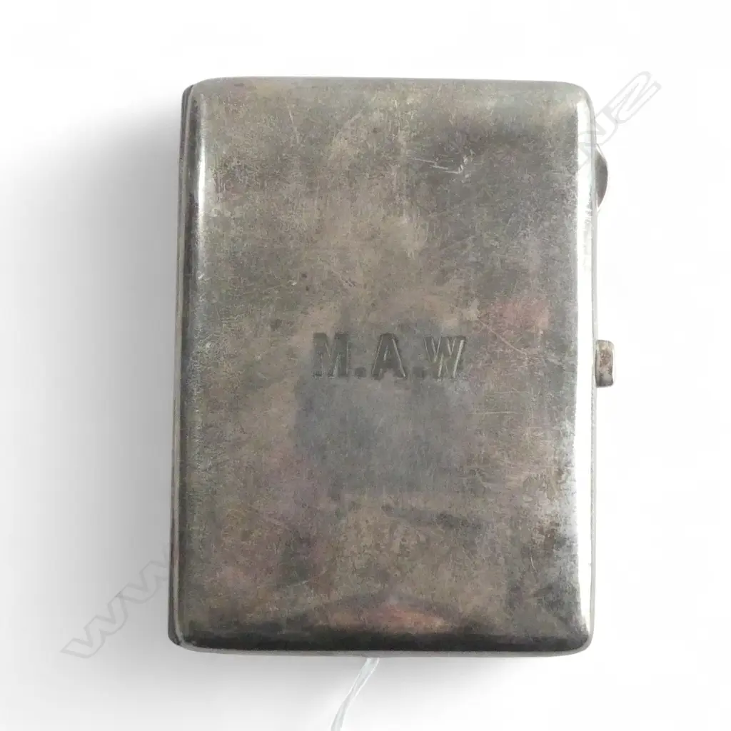 SILVER CARD CASE Birmingham 1910. 150gms Image 1++