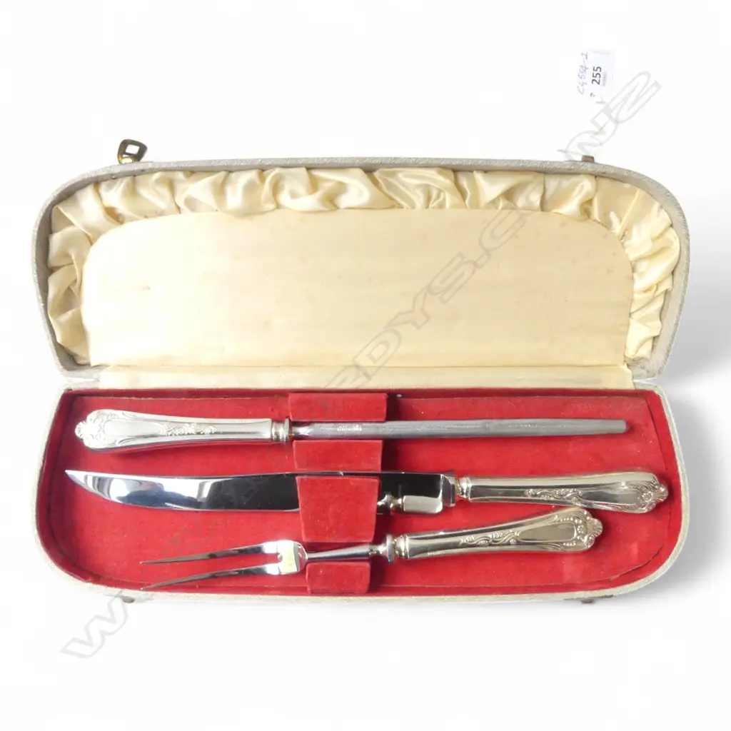 SHEFFIELD PLATE 1930's CARVING SET looks unused Image 1++