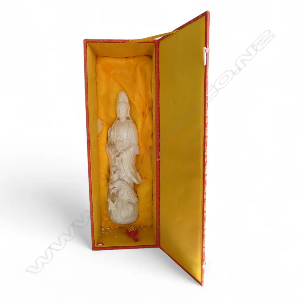 A CHINESE BLANC DE CHINE FIGURINE OF QUAN YIN 520 mm (H) with box Image 1++