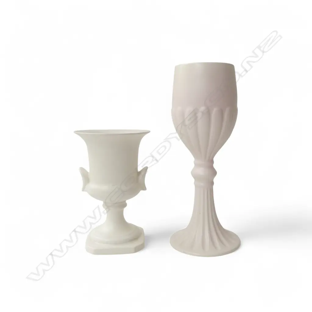 WHITE CROWN LYNN + BESWICK VASE’S H310mm Image 1++