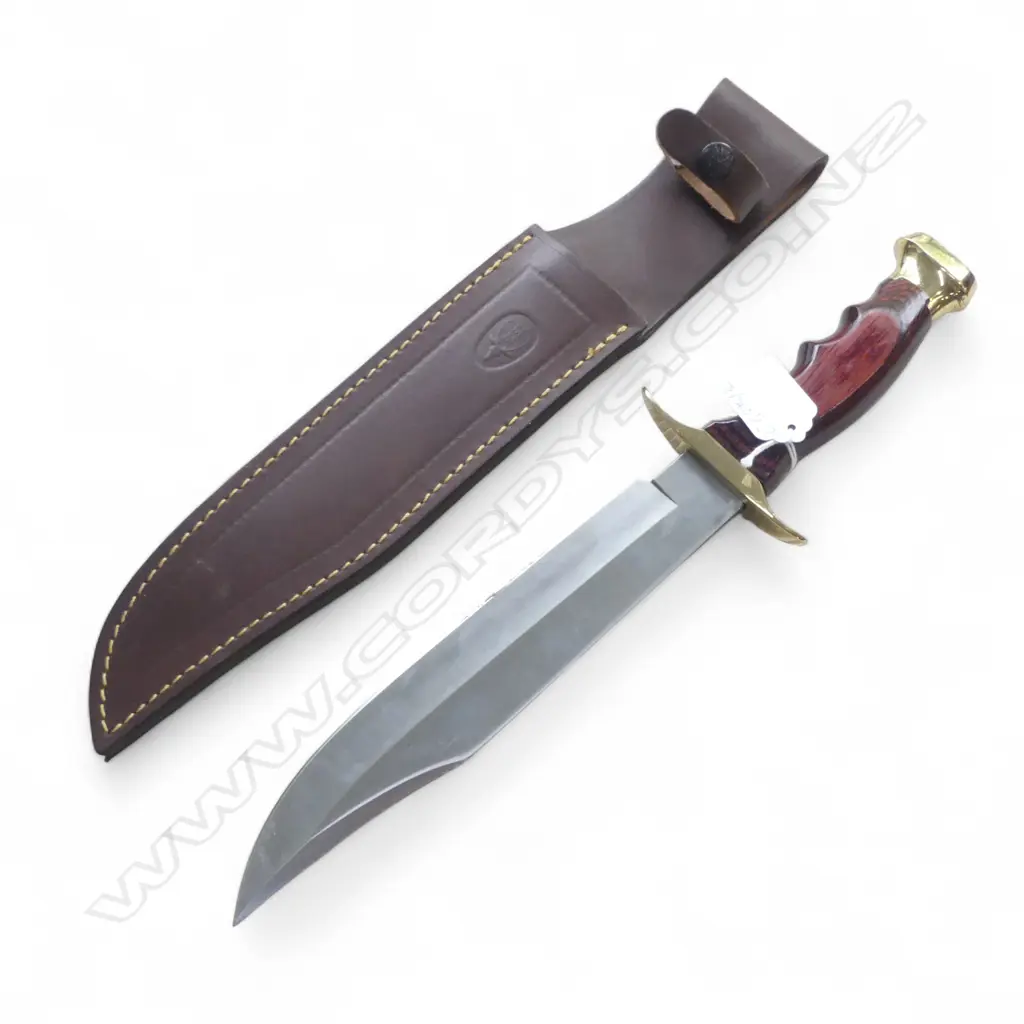 MM KNIFE L.345mm w. LEATHER SCABBARD Image 1++