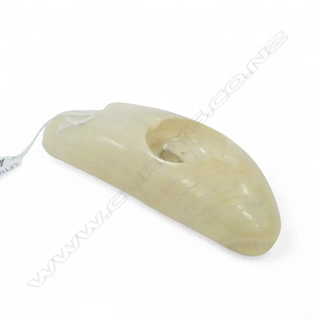 LARGE SPERM WHALE TOOTH AS ASHTRAY L170 Image 1++