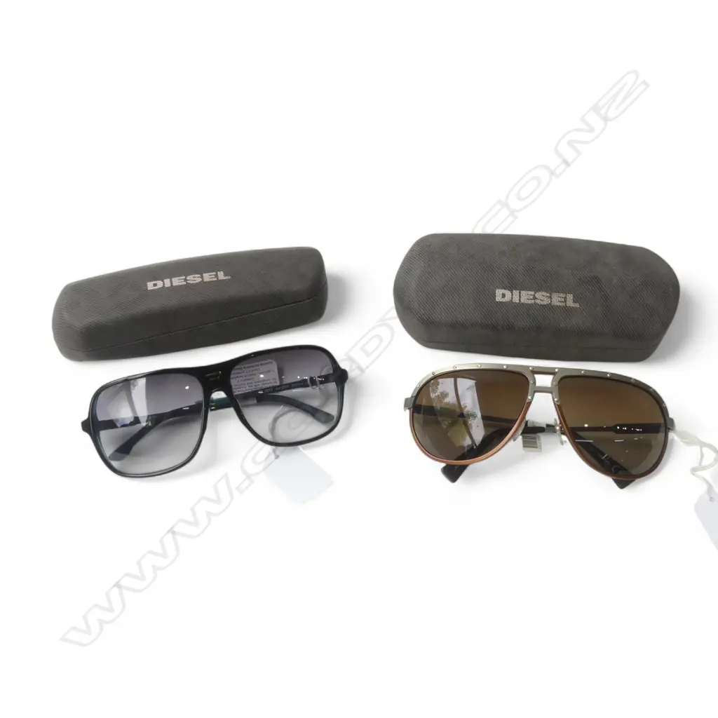 TWO PAIRS OF NEW OLD STOCK DEISEL SUNGLASSES Image 1++