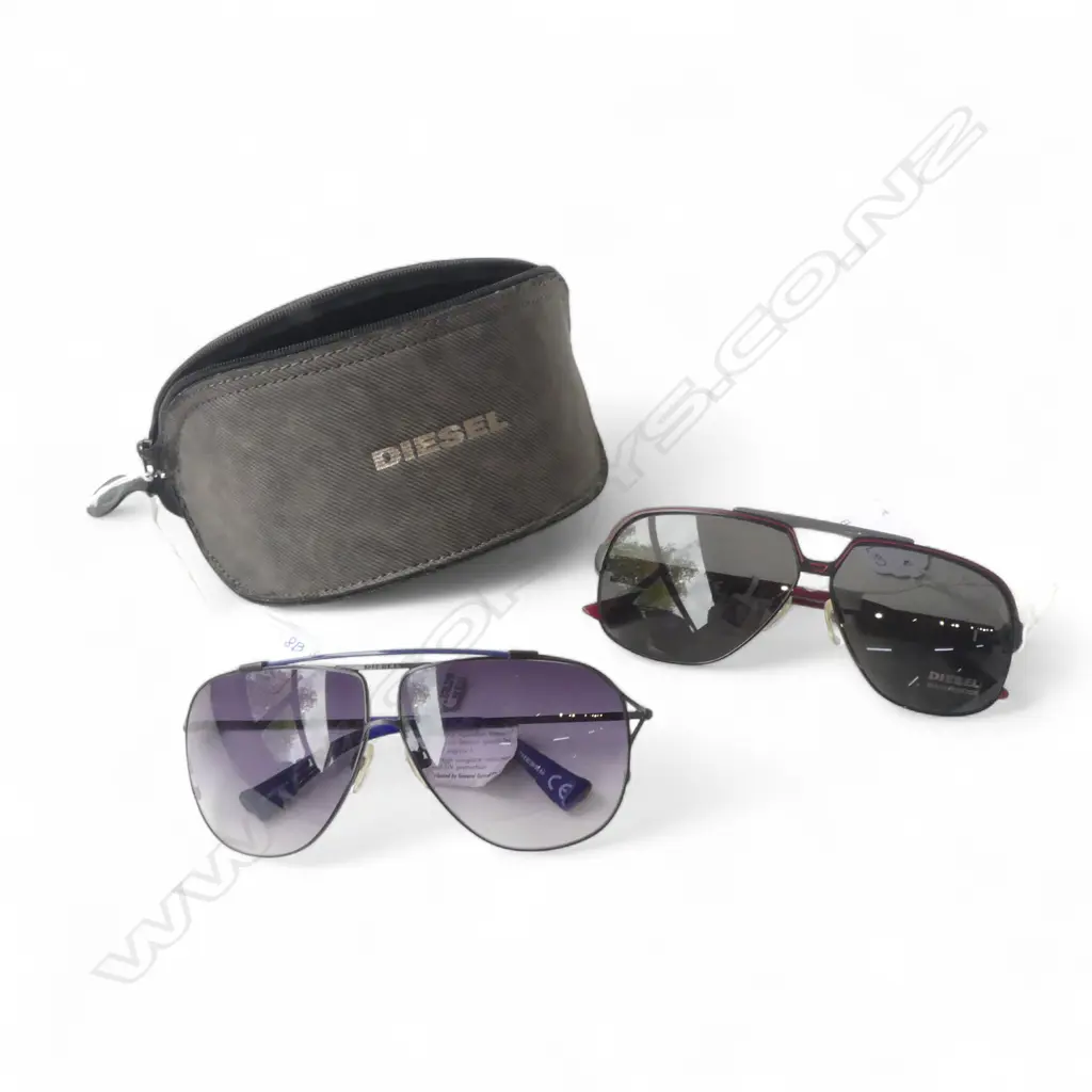 TWO PAIRS OF NEW OLD STOCK DEISEL SUNGLASSES Image 1++