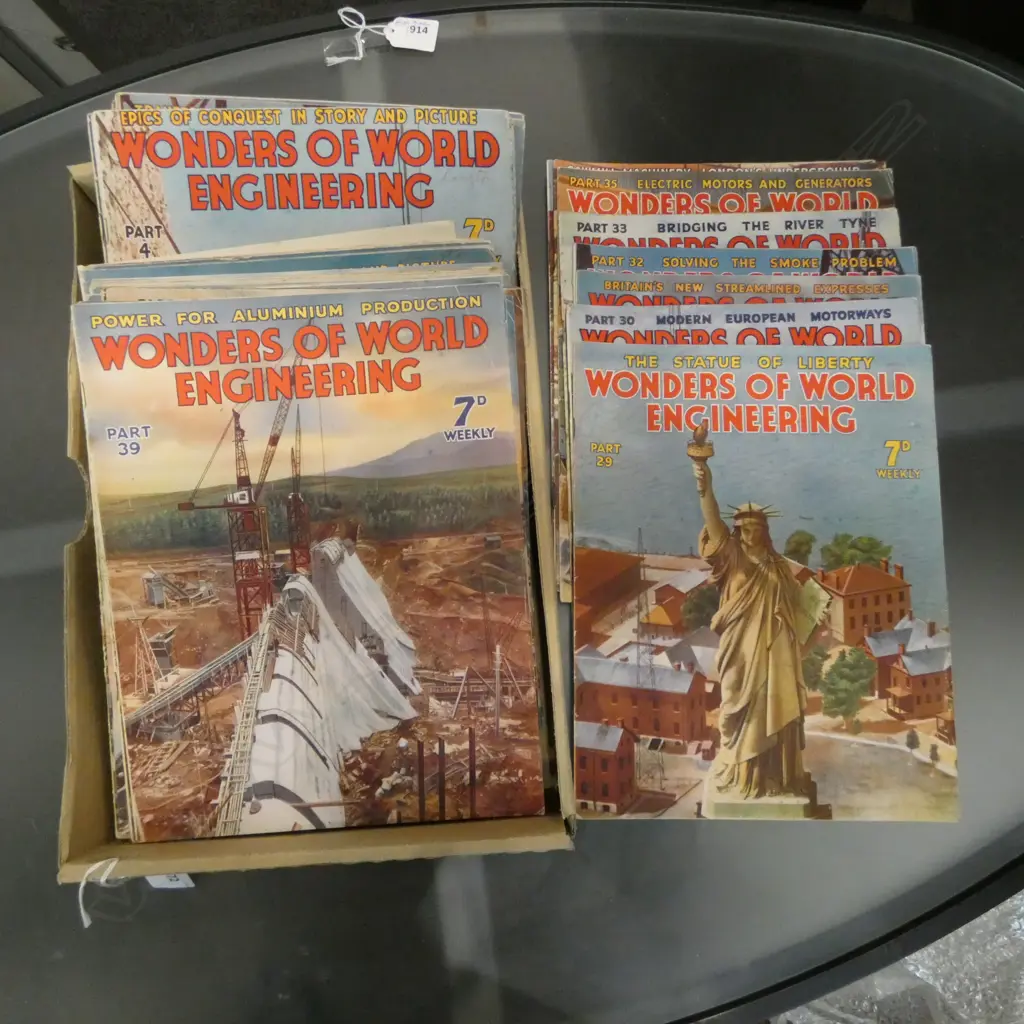 COLLECTION 50 PLUS WONDERS OF WORLD ENGINEERING 1930S VINTAGE Image 1++