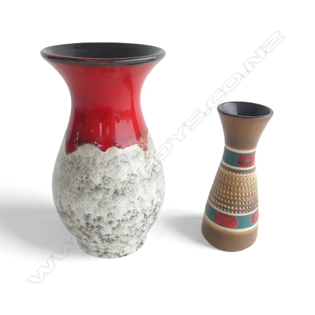 2 GERMAN POTTERY VASES H.205mm Image 1++