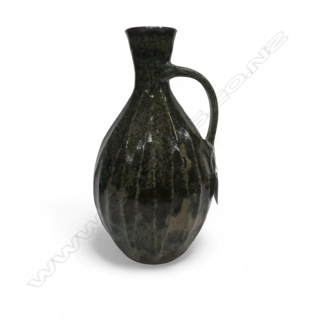 STUDIO POTTERY HANDLED VESSEL H.260mm Image 1++