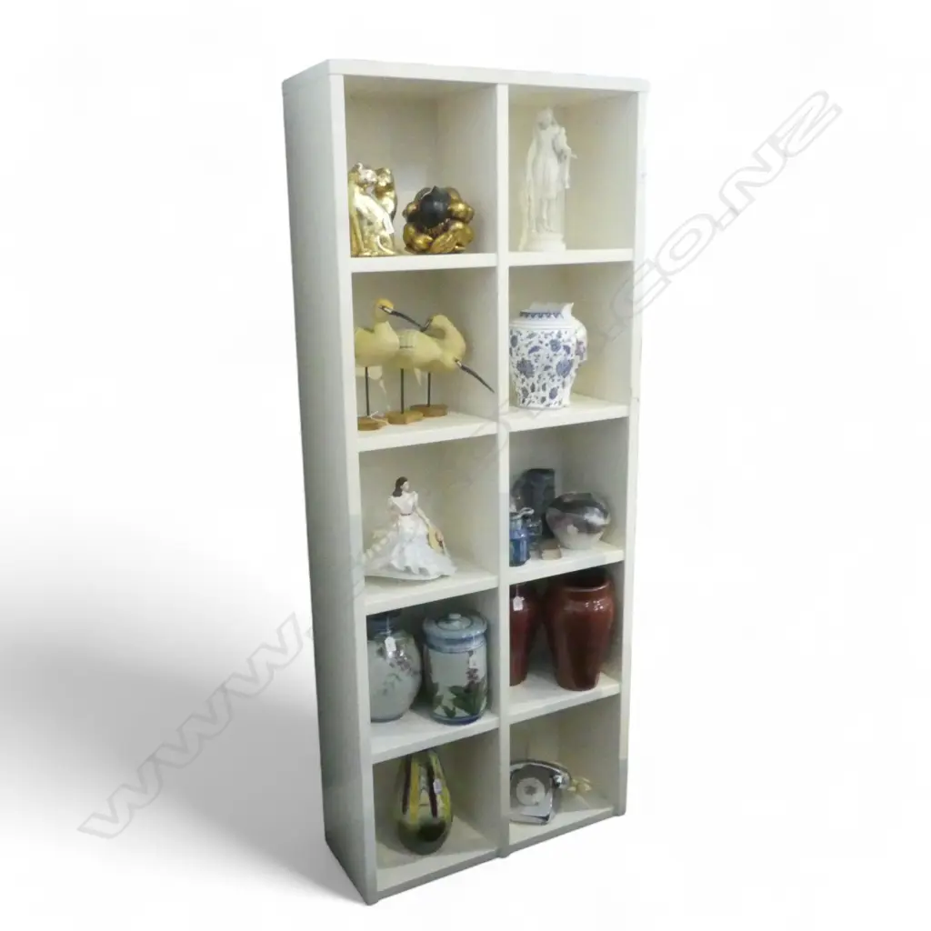 CREAM CUBE SHELF UNIT 810x300x1200mm Image 1++