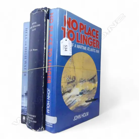  OFFICIAL HISTORY OF NEW ZEALAND IN THE SECOND WORLD WAR , FIRST EDITION 1956 + 2 MARITIME/SAILOR BOOKS