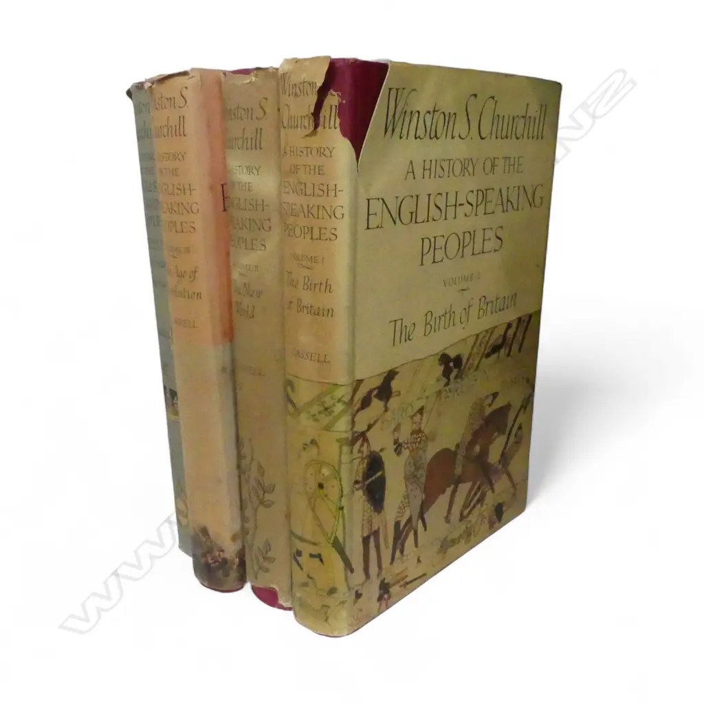 4 VOLS. A HISTORY OF THE ENGLISH-SPEAKING PEOPLES by WINSTON S. CHURCHILL, 5th Ed. Image 1++