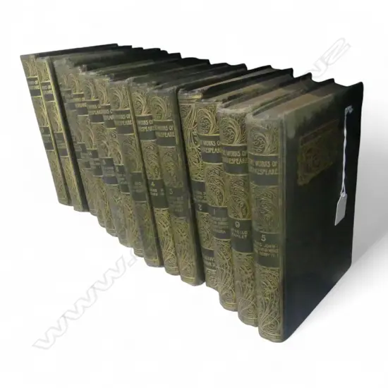 14 VOLS HENRY IRVING THE WORKS OF SHAKESPEARE FAULTS 