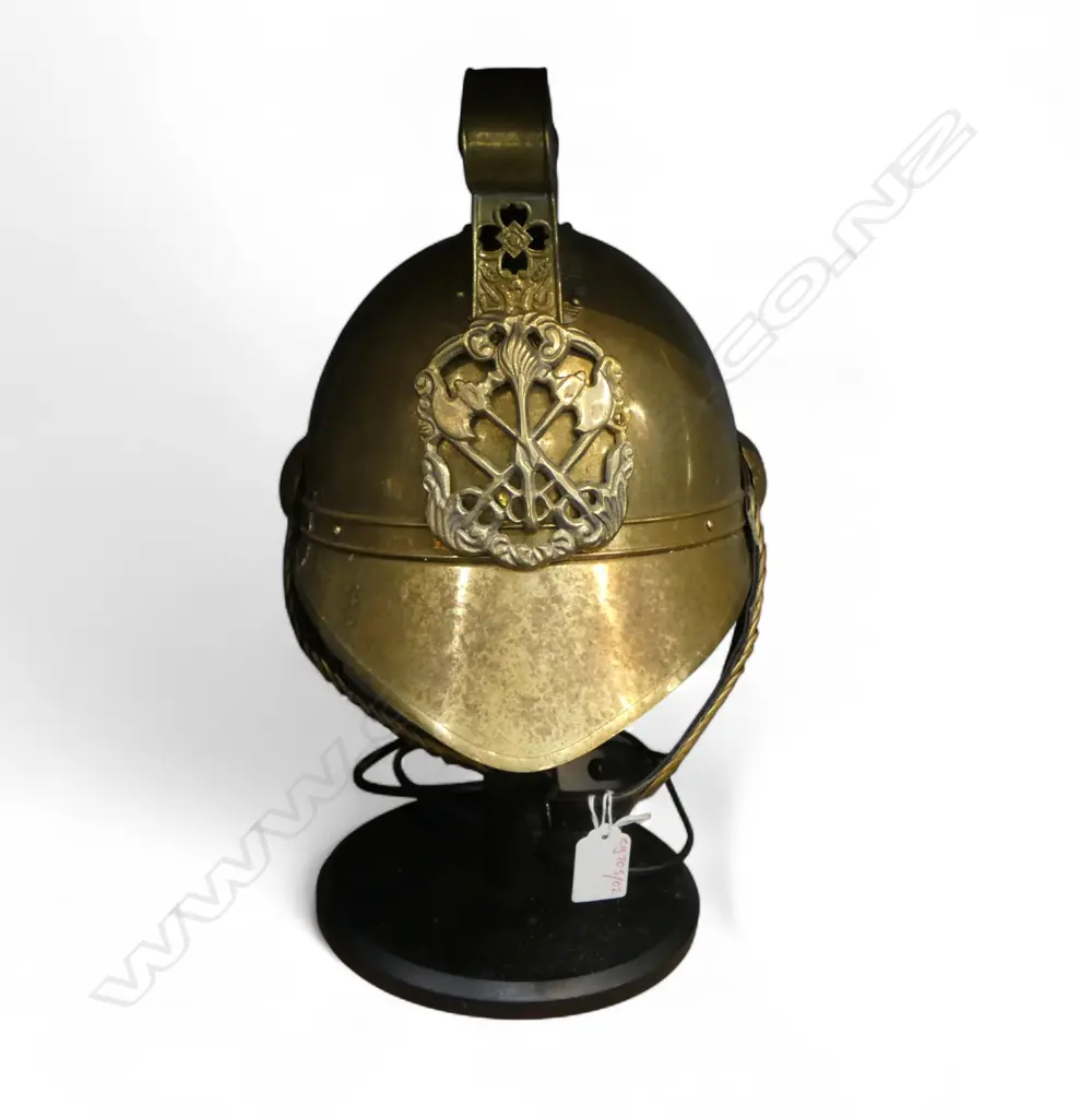 BRASS FIREMAN'S HELMET W.350mm Image 1++
