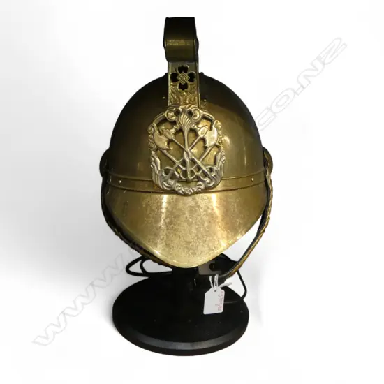 BRASS FIREMAN'S HELMET W.350mm