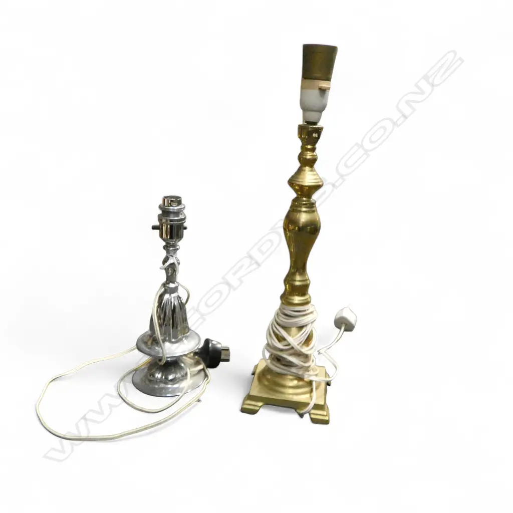 2 METAL TABLE LAMP BASES H.450 / 260mm Image 1++