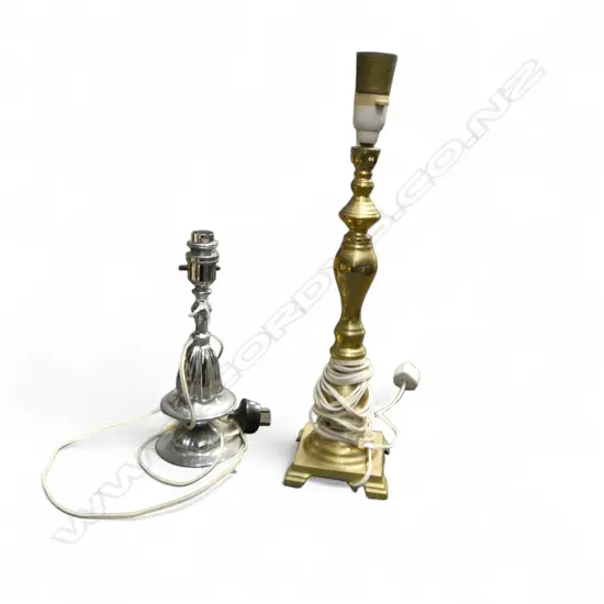 2 METAL TABLE LAMP BASES H.450 / 260mm