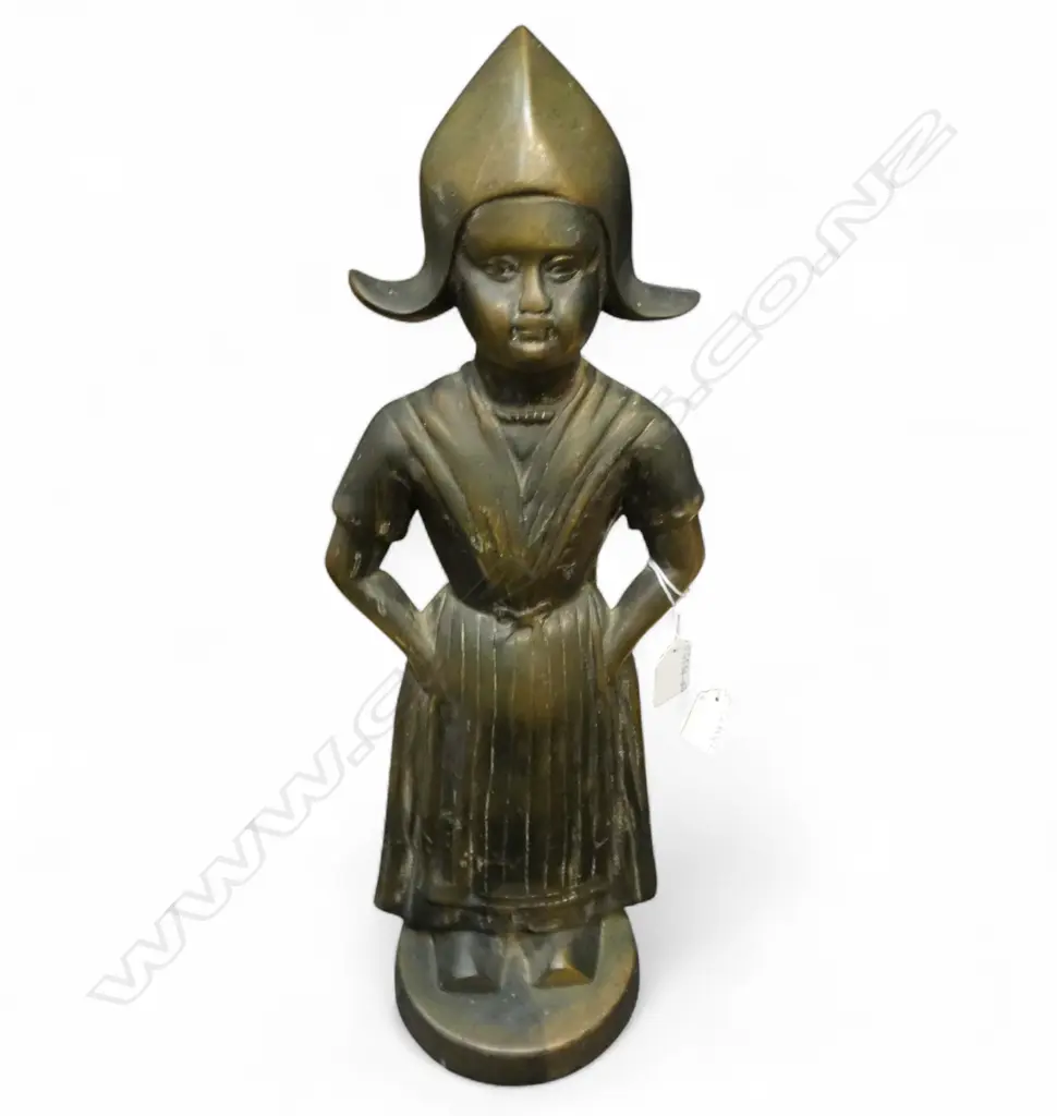 HEAVY VINTAGE CAST BRONZE FIRESIDE SET Image 1++