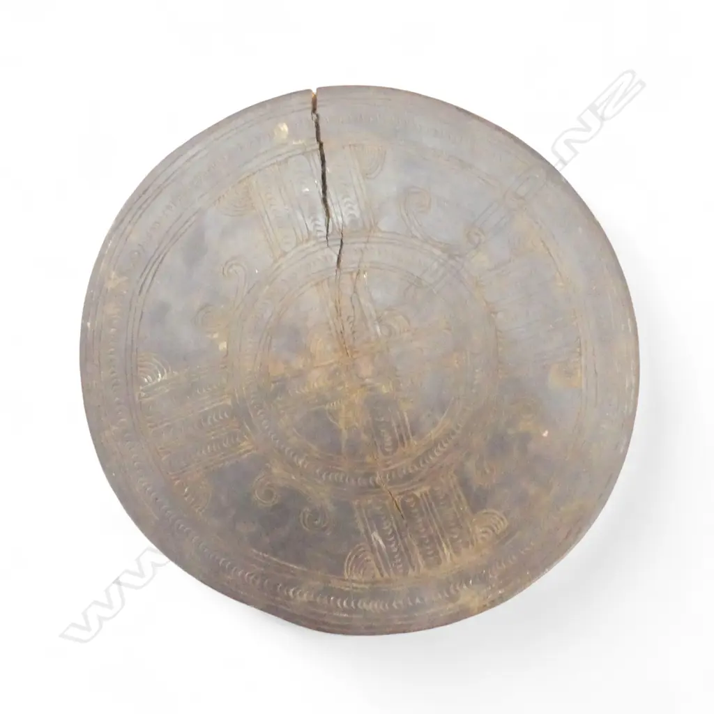HARDWOOD CARVED TROBIAN ISLAND FIGURAL STOOL H400MM Image 1++