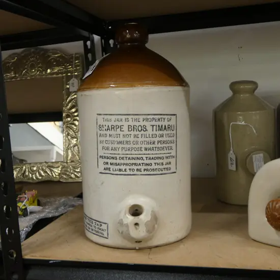 OLD CROCK SHARP BROTHERS TIMARU H.330mm