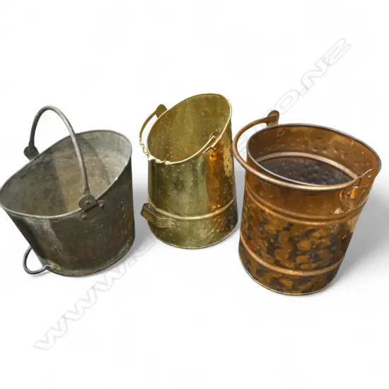 3 METAL BUCKETS H.300mm