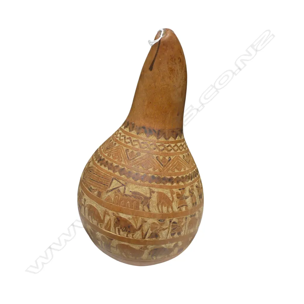 CARVED GOURD L.280mm Image 1++