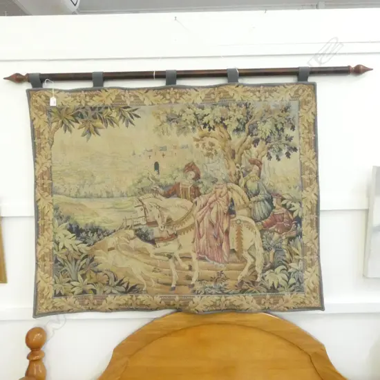 FRANKLIN MINT THE ROYAL MINT TAPESTRY BY MARC WAYMEL ON POLE L1480