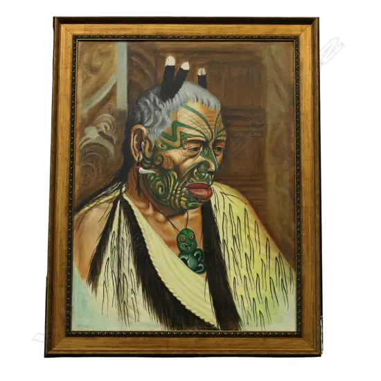 OIL ON CANVAS AFTER GOLDIE “LAST OF THE CANNIBALS” [COMMISSIONED FOR DISPLAY BY AKLD MUSEUM 700x520mm