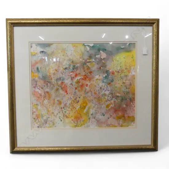 TUI MCLAUCHLAN (NZ 1915-2004), ABSTRACT WC, 1993 455x555mm SIGNED & DATED