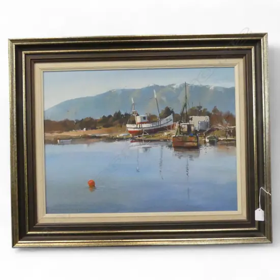 JOANNE WESTPORT, OVERDUE REPAIRS, OIL ON CANVAS, 440x580mm