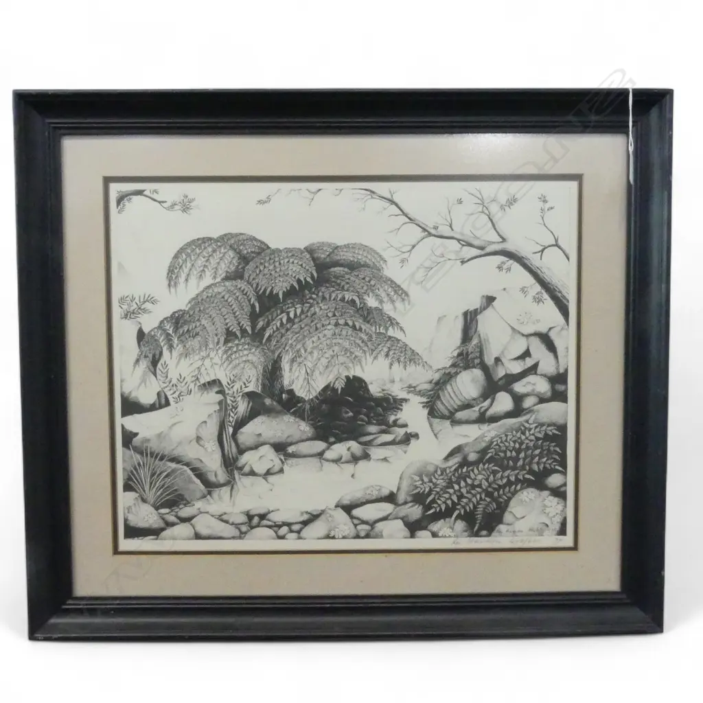 REI HAMON No.63 EDITIONED PRINT 478/600, SIGNED & DATED '77, 390x490mm Image 1++