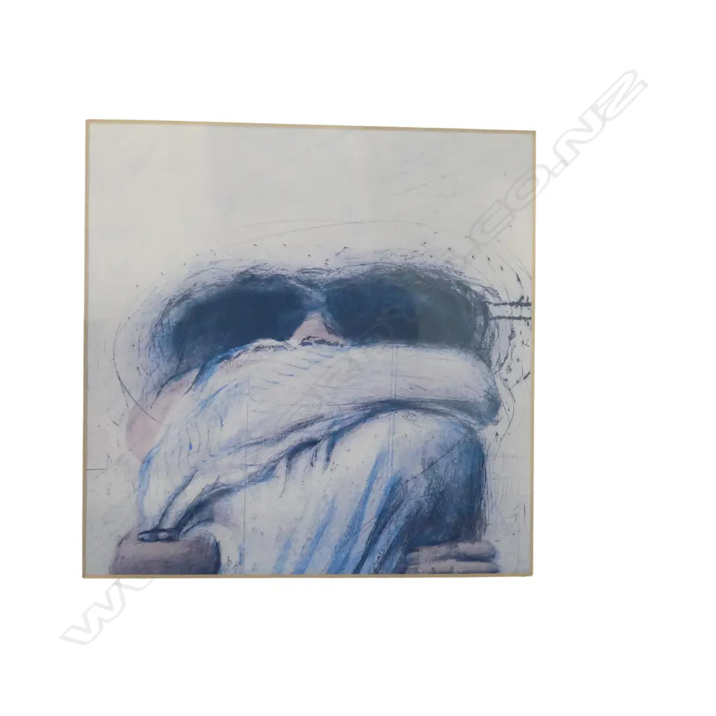 2 X DRAWINGS PRINT " THE EMBRACE" IN GILDED FRAMES, 150 X 150MM Image 1++